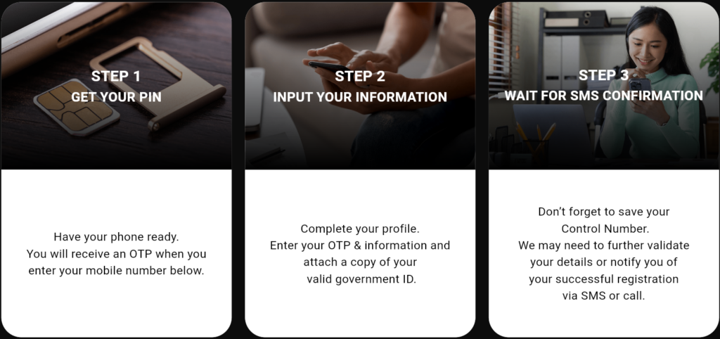 Smart Philippines SIM Card Registration Steps
