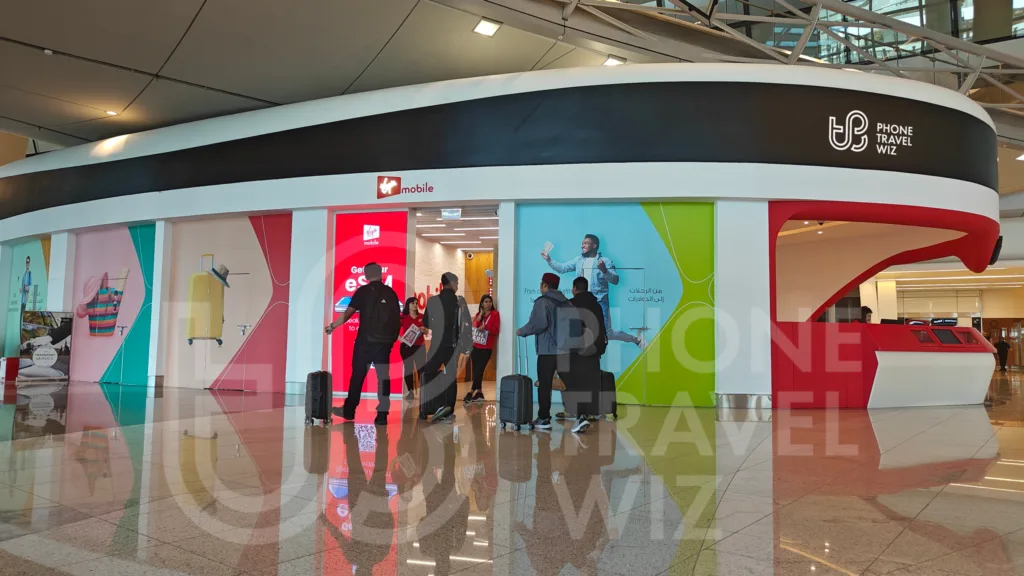 Virgin Mobile United Arab Emirates Store at Abu Dhabi-Zayed International Airport